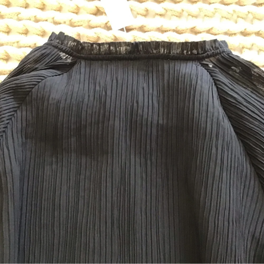 NWT LOFT Black dress spring summer lightweight size medium - Picture 7 of 7